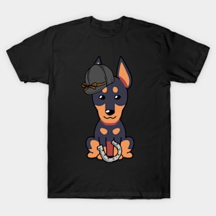 Funny Guard dog is ready to ride a horse T-Shirt